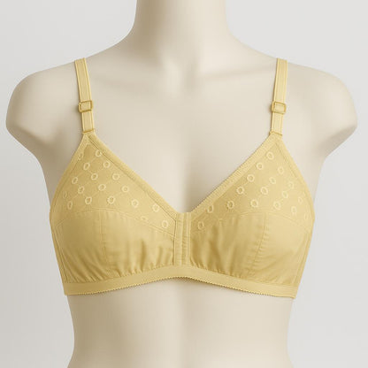 Cotton comfortable non padded bra