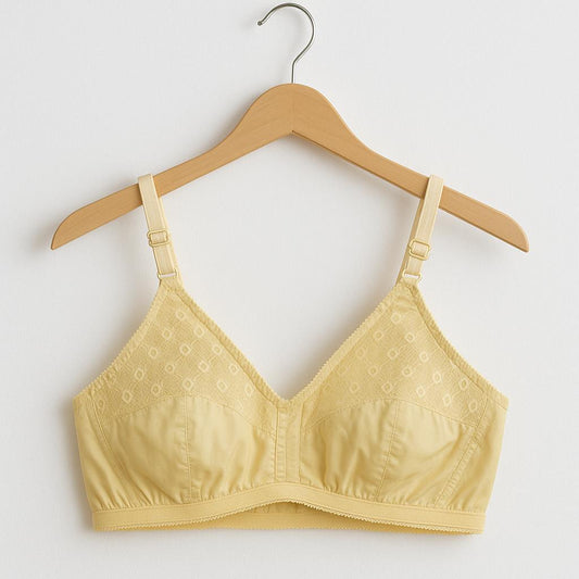 Cotton comfortable non padded bra